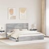 vidaXL Aufbewahrungsbett Graues Sonoma 180 x 200 cm Holzwerkstoff 3411882 Bild 3