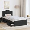 vidaXL Bettrahmen mit Schubladen Schwarz 90 x 200 cm Ingenieurs Holz 3413451 Bild 3