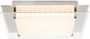 LED Deckenleuchte, nickel-matt, Glas, klar, dimmbar, L 50cm Bild 4