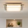 LED Deckenleuchte, nickel-matt, Glas, klar, dimmbar, L 50cm Bild 2