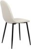 Esszimmerstuhl MOVI - Creme Stoff, Metall 88x44x51cm Strapazierfähiger & pflegeleichter Bezug Esszimmerstühle Stuhl Esszimmer Küchenstühle Wohnzimmerstühle Bild 3