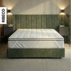 RIBECO, Topper Aaron MINI, Topper 90x200 cm,140x200, 180x200 cm & mehr, 5 cm hoch, Gelschaum, Matratze, Boxspringbett geeignet, ergonomisch, Made in EU, RG 40 Bild 2