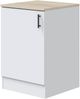 Dmora Komplette Küche Orlaya, Moderne Küchenkomposition, Modular Set für Küche, Funktionelle Küchenlösung, Weiß und Eiche Bild 4