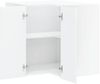 vidaXL Küchen-Eckhängeschrank Lucca Hochglanz-Weiß Holzwerkstoff 853859 Bild 5