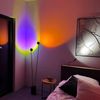 s.luce Beam LED Stehleuchte 2-flammig 145cm Touchdimmer Schwarz Bild 3