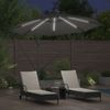 Sonnenschirm, Terrassenschirm mit LED-Lichtleisten Anthrazit 294 x 294 x 248 cm Bild 4
