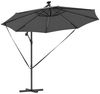 Sonnenschirm, Terrassenschirm mit LED-Lichtleisten Anthrazit 294 x 294 x 248 cm Bild 5