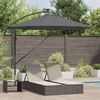 Sonnenschirm, Terrassenschirm mit LED-Lichtleisten Anthrazit 294 x 294 x 248 cm Bild 2