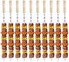 JOYOLEDER Schaschlikspieße 10 Stück Edelstahl Grillspieße Set – Flache Spieße, 55cm Lang und (11mm Breit, Rostfrei & Wiederverwendbar, Ideal für BBQ Fleisch, 10-St, Gemüse & Kebab – Perfekt für Grill, Barbecue & Camping) Bild 5