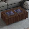Couchtisch, Sofatisch mit Infinity-LED Braun Eichen-Optik 116x69x40 cm Bild 2