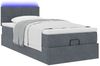 vidaXL Ottoman-Bett mit Matratze & LEDs Dunkelgrau 90x200 cm Samt 3312597 Bild 3
