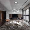ZMH LED Pendelleuchte Esstisch in Weiß Moderne Hängelampe Ø62cm Ringe Kronleuchter Wohnzimmer 62W Dimmbar mit Fernbedienung Höhe Einstellbar Innen Beleuchtung Pendant Lamp Restaurant Schlafzimmer Bild 3