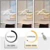 ZMH LED Pendelleuchte Esstisch in Weiß Moderne Hängelampe Ø62cm Ringe Kronleuchter Wohnzimmer 62W Dimmbar mit Fernbedienung Höhe Einstellbar Innen Beleuchtung Pendant Lamp Restaurant Schlafzimmer Bild 4