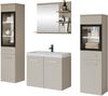 Badmöbel-Set Madrit I (Farbe: Cashmerebeige, mit Siphon, mit weißer LED Beleuchtung) Bild 2