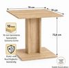 OTTO home Esstisch Square Säulentisch, Küchentisch, Bistrotisch, Kompakt-Esstisch, Quadratischer Esstisch, verschiedene Farben erhältlich, Breite: 70 cm Bild 4