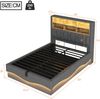 Polsterbett 140x200 cm mit LED, USB-Anschluss und hydraulischem Stauraum, ohne Matratze Bild 5