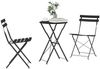 vidaXL Klapp Bistro Set 3 pcs Anthrazit Stahl 42002972 Bild 3