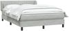vidaXL Boxspringbett mit Matratze Hellgrau 160x210 cm Samt 3317697 Bild 3