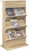 vidaXL Magazinregal Sonoma-Eiche 70 x 41 x 126 cm Holzwerkstoff 899529 Bild 3