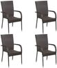 vidaXL 5-tlg. Garten-Essgruppe Braun 3067692 Bild 5