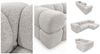 Kaiser Möbel Ecksofa luxuriöses Velours-Sofa im Stoff Bluvel modernes AVERRO, Premium-Velours Bluvel,Weiche abgerundete „Bubble“-Formen Bild 3