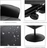 Flieks Relaxsessel mit Hocker, Relaxsessel mit 10 Vibrationspunkte, 95° - 145° Neigung, Kunstleder, Schwarz Bild 5