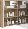 vidaXL Badezimmerspiegelschrank Kunsthandwerk Eiche 33 x 11,5 x 50 cm 889222 Bild 3