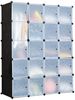 20 Würfel Steckregal DIY Würfelregal stapelbar aus Kunststoff Regalsystem Schwarz Bild 2