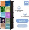 20 Würfel Steckregal DIY Würfelregal stapelbar aus Kunststoff Regalsystem Schwarz Bild 3