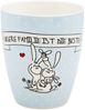 MEA LIVING Henkelbecher 400 ml Spruch UNSERE FAMILIE IST DIE BESTE Tasse Becher Bild 1