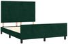 Doppelbett, Bettgestell Modernen ohne Matratze Dunkelgrün 140x190 cm Samt d2350e Bild 4