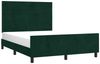 Doppelbett, Bettgestell Modernen ohne Matratze Dunkelgrün 140x190 cm Samt d2350e Bild 3