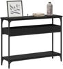 vidaXL Konsolentisch mit Regal Schwarz Eichen-Optik 100 x 29 x 75 cm 883524 Bild 3