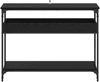 vidaXL Konsolentisch mit Regal Schwarz Eichen-Optik 100 x 29 x 75 cm 883524 Bild 5