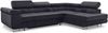 MEBLINI Schlafcouch mit Bettkasten - MALIBA - 277x203x63cm Rechts - Dunkelgrau Samt - Ecksofa mit Schlaffunktion - Sofa mit Relaxfunktion und Kopfstützen - Couch L-Form - Eckcouch - Wohnlandschaft Bild 2