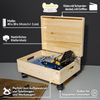 Creative Deco Aufbewahrungsbox mit Deckel und Rollen Natur Bild 4