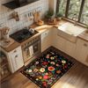 Agger Fußmatte Fußmatte mit Blumenmuster, Teppich im Boho-Stil, Landhausstil-Türmatte für Wohnzimmer, Kinderzimmer, Schlafzimmer Bild 4