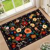 Agger Fußmatte Fußmatte mit Blumenmuster, Teppich im Boho-Stil, Landhausstil-Türmatte für Wohnzimmer, Kinderzimmer, Schlafzimmer Bild 2