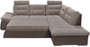 Ecksofa Jakarta Dunkelbraun / Camel – Modernes Sofa mit Schlaffunktion & Kissen | ED Exciting Design Bild 2