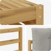 vidaXL Outdoor-Sofagarnitur 5 pcs Weiß und Hellgrau Polyester 3390306 Bild 5