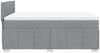 vidaXL Boxspringbett mit Matratze Hellgrau 140x200 cm Stoff 3287091 Bild 5
