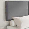 vidaXL Bettgestell mit gepolstertem Kopfteil Hellgrau 120 x 200 cm 877279 Bild 3