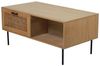Couchtisch Möbilia, Rattan, Braun, ca. 110 x 50 x 59 cm Bild 3