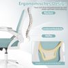 COSTWAY Bürostuhl, Ergonomischer Drehstuhl mit hochklappbaren Armlehnen Bild 3