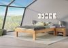 Hohes Einzelbett Doppelbett Holzbett Buche geölt Breite wählbar mit hohen Füßen V-60.87-200HoR Bild 5