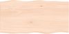 vidaXL Tischplatte 80x40x2 cm Massivholz Eiche Unbehandelt Baumkante 363872 Bild 2