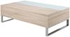 Selsey 'Kostrena' Couchtisch mit Glaseinsatz, Sonoma Eiche, ca. 35 x 60 x 110 cm Bild 5
