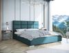 B&B Home 'Kaja II' Boxspringbett mit Bettkasten, Samt, Petrol, 120x222 cm Bild 2