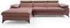 Vente-unique - SAMARA Sofa SamtStoff Puderrosa - B 193 cm x H 75 cm x L 280 cm Bild 3