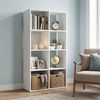 VASAGLE Standregal mit offenen Fächern, 4 Ebenen Würfelregal, Bücherregal für Wohnzimmer, Schlafzimmer, Homeoffice, weiß Bild 3